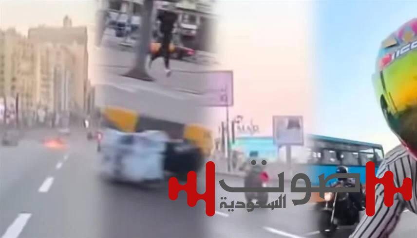 سباق موت على كورنيش الإسكندرية.. دراجة نارية تدهس المشاة