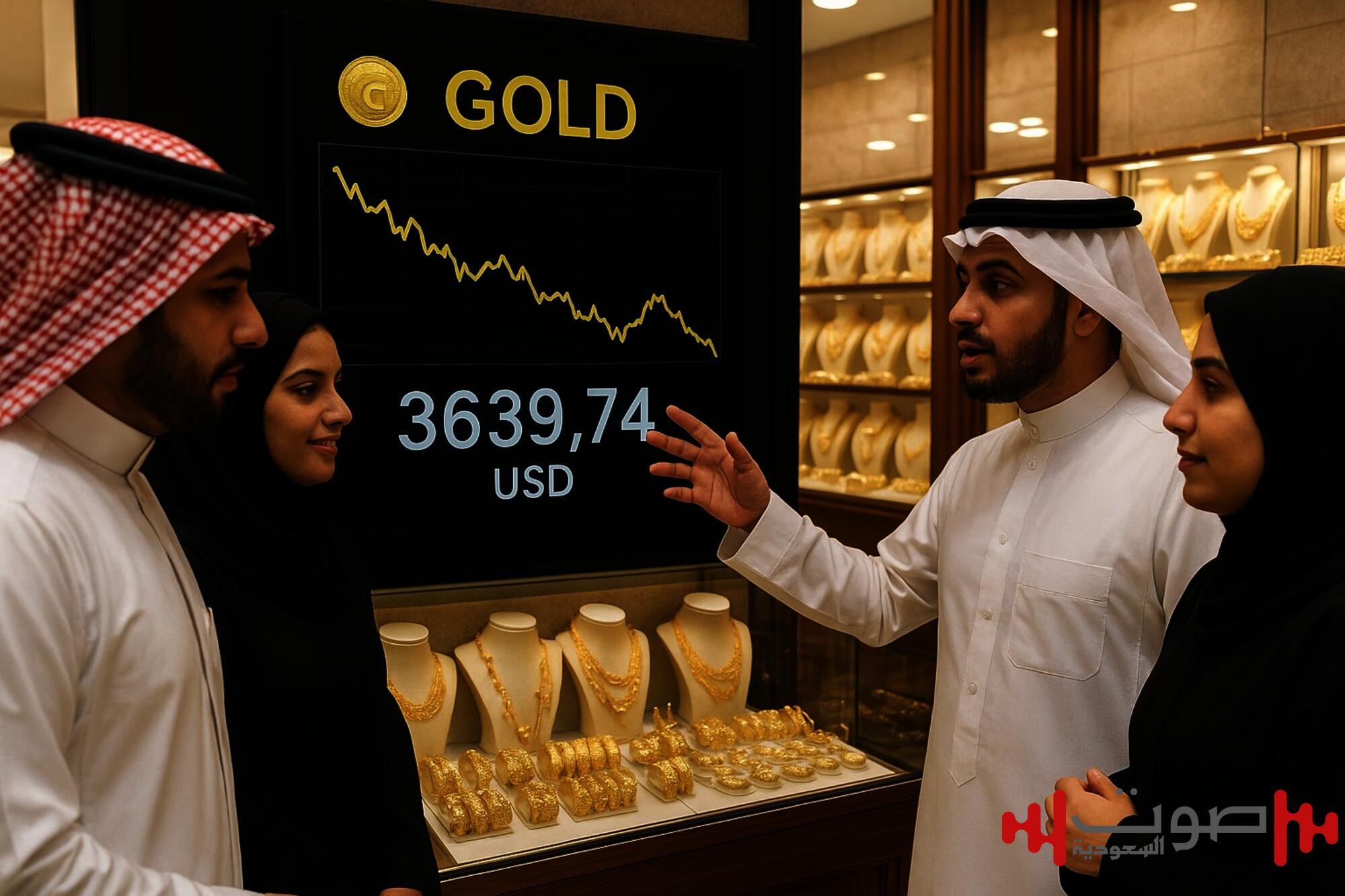 هبوط الذهب عالمياً ينعكس على السوق السعودية.. الأونصة عند 13.894 ريال