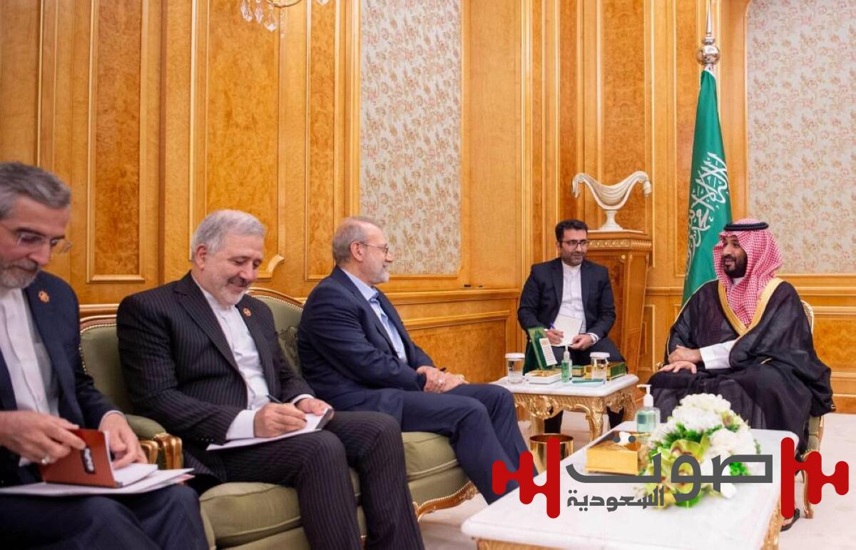 ولي العهد وأمين المجلس الأعلى للأمن الإيراني يبحثان مستجدات الأوضاع