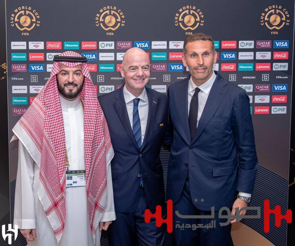 فهد بن نافل يلتقي ب«إنفانتينو» والمبارك