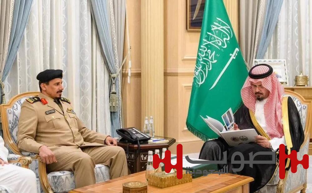 أمير المدينة يستقبل قائد حرس الحدود بالمنطقة