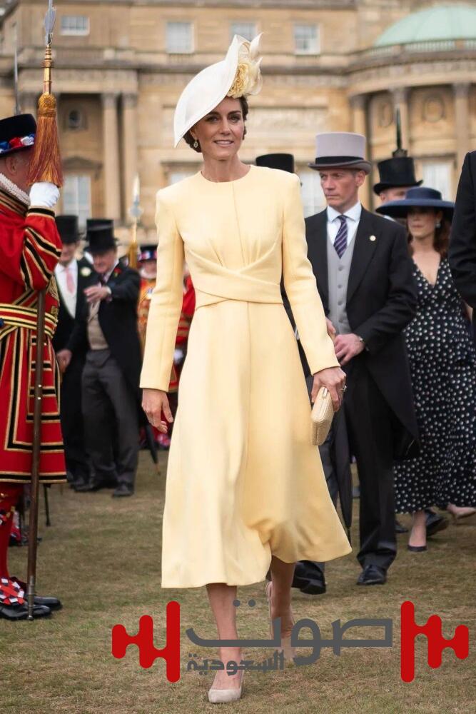 كيت ميدلتون تتألق بإطلالة أنيقة بالأصفر الزبدي في حفلة ملكية