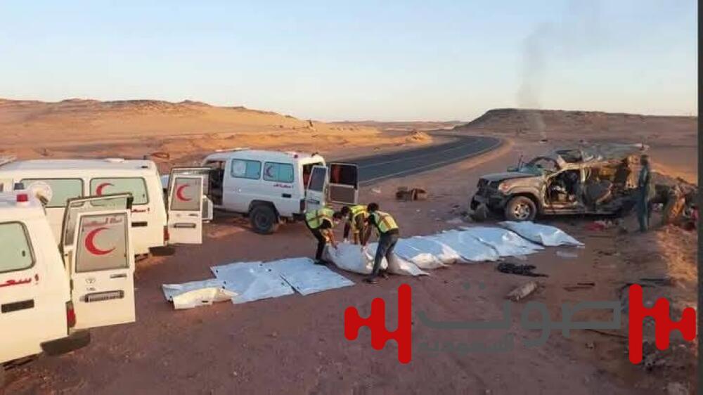 مأساة الصحراء.. مصرع 11 مهاجراً سودانياً بتصادم مروع في ليبيا