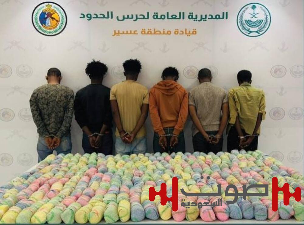 عسير: القبض على 6 مخالفين لتهريبهم 100 كيلوغرام من القات