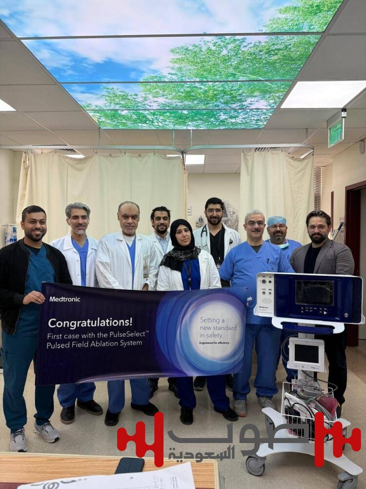 أول عملية علاج رجفان أذيني في المنطقة الشرقية بمستشفى الملك فهد الجامعي